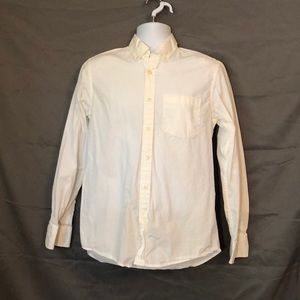 White Long Sleeve Men’s Button Down